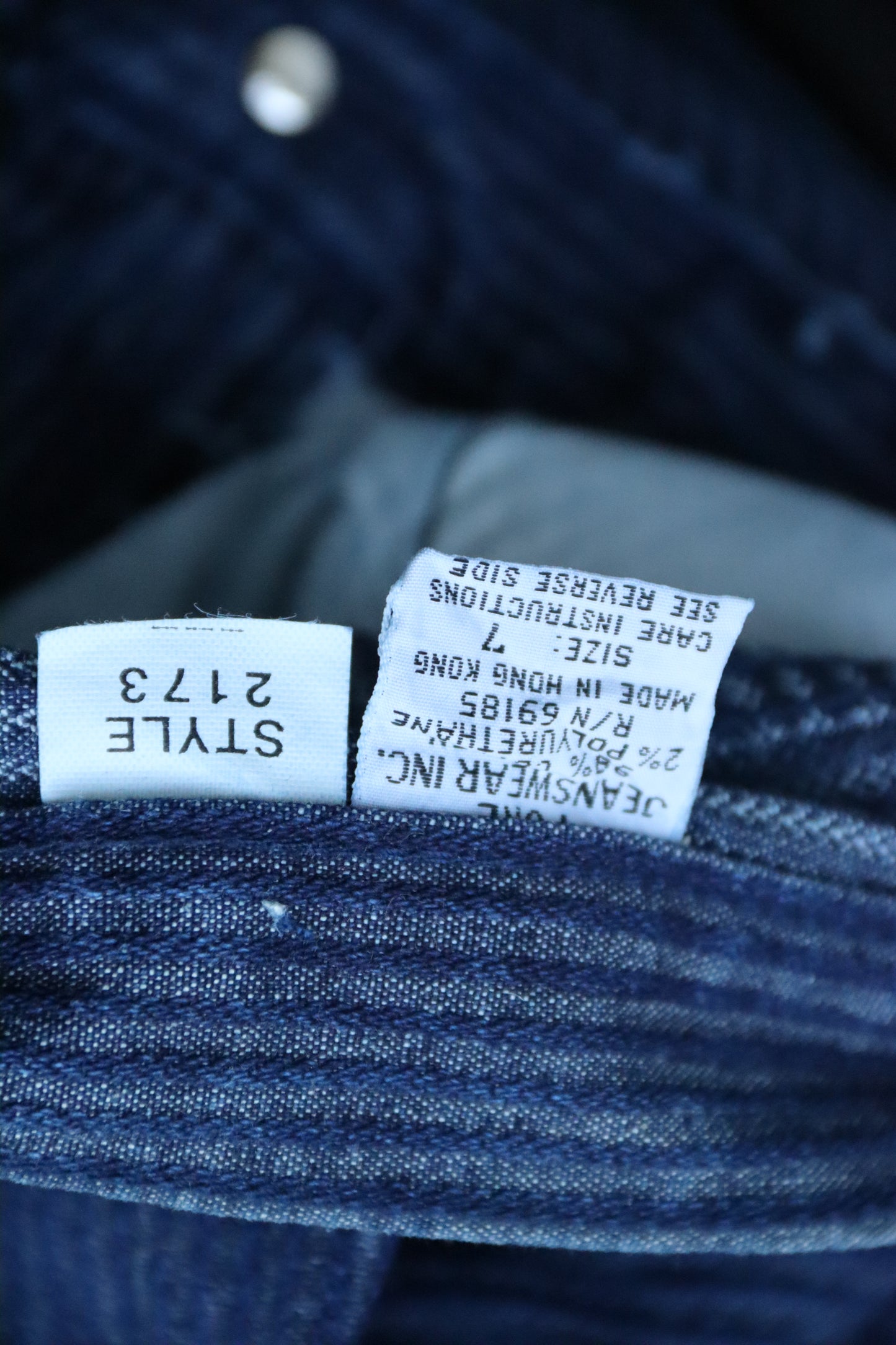 Jeanswear Inc. Dark Striped Jeans - As Is
