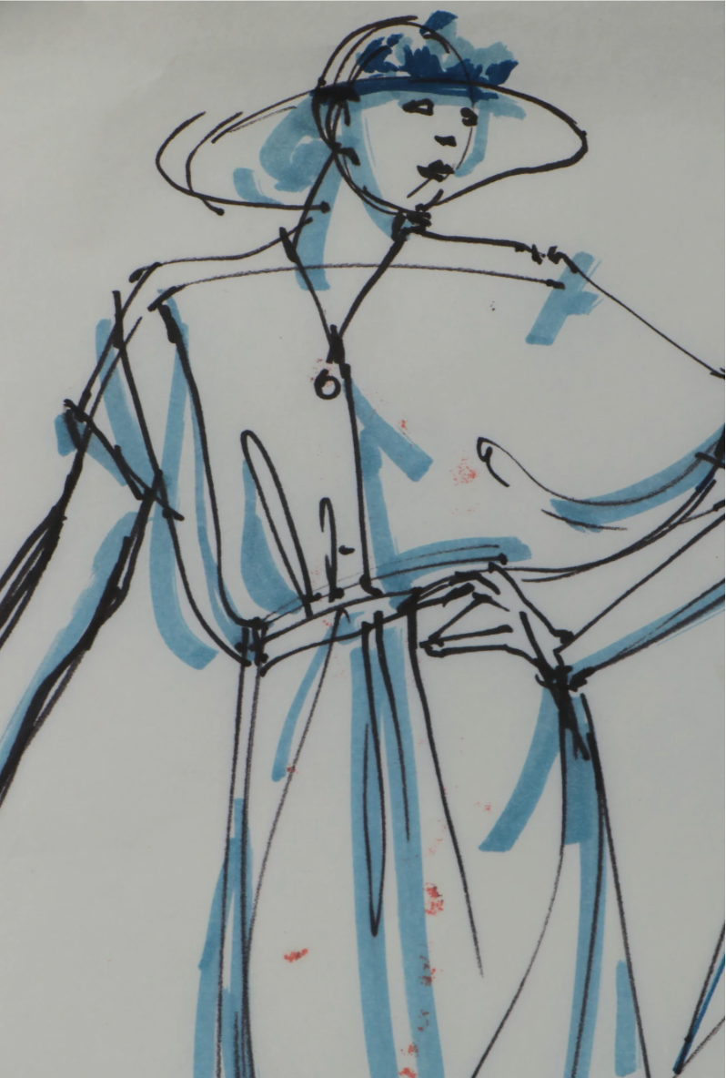 Margaret Voelker-Ferrier Ink Fashion Illustrations