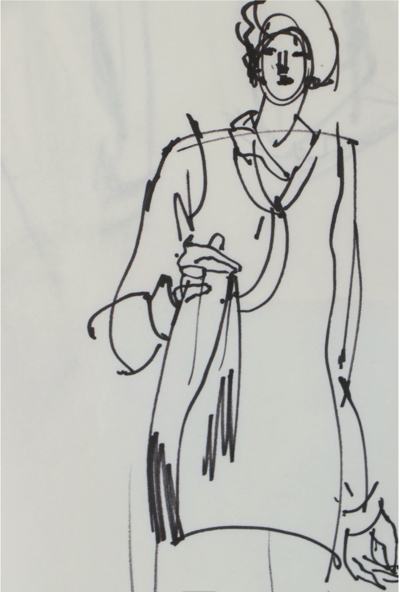 Margaret Voelker-Ferrier Ink Fashion Illustrations