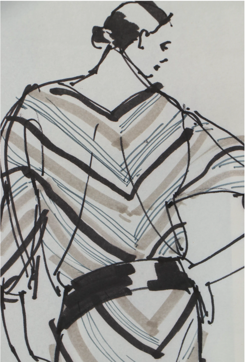 Margaret Voelker-Ferrier Ink Fashion Illustrations