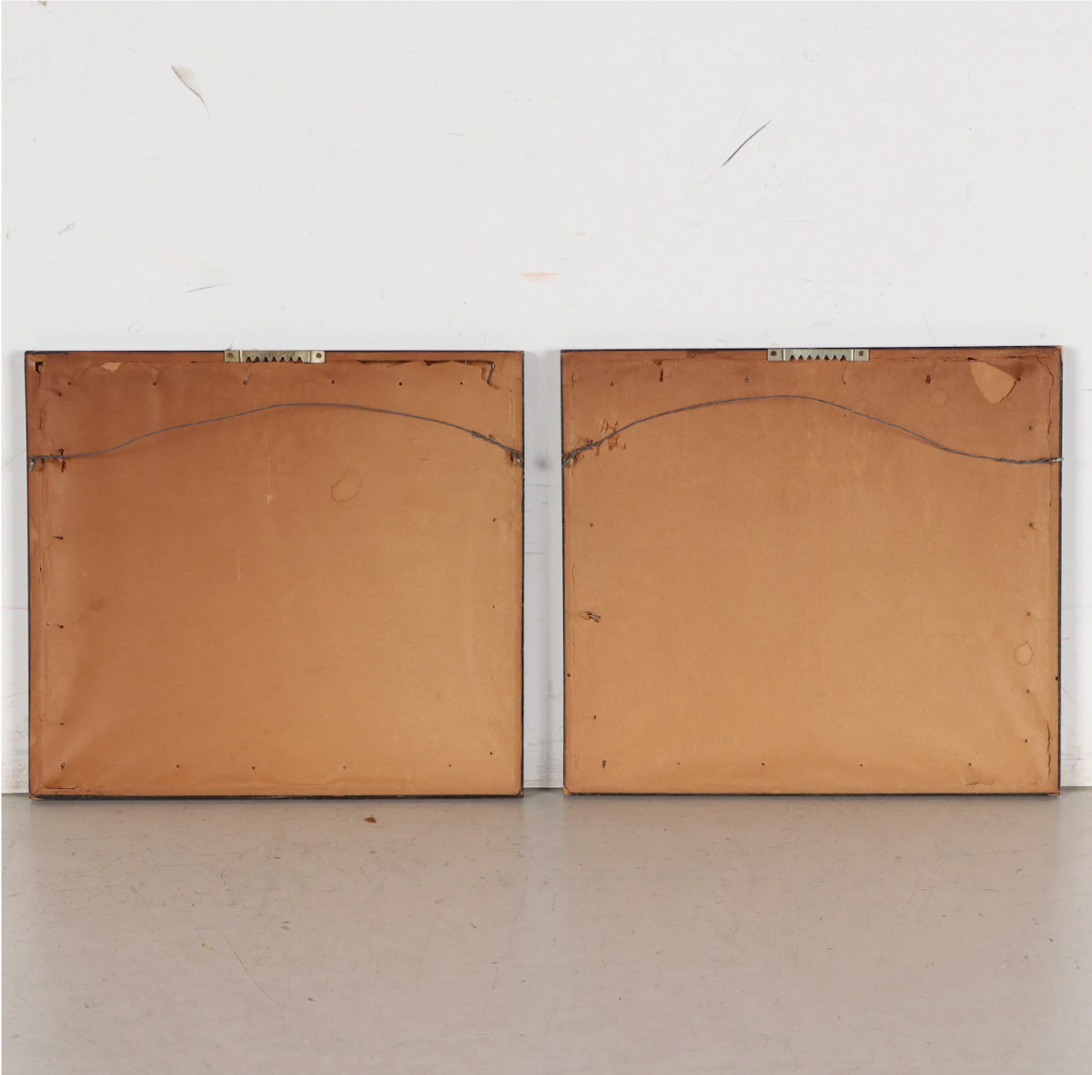 Set of Two Leon Rene Pescheret Offset Lithographs of Houses, Late 20th Century