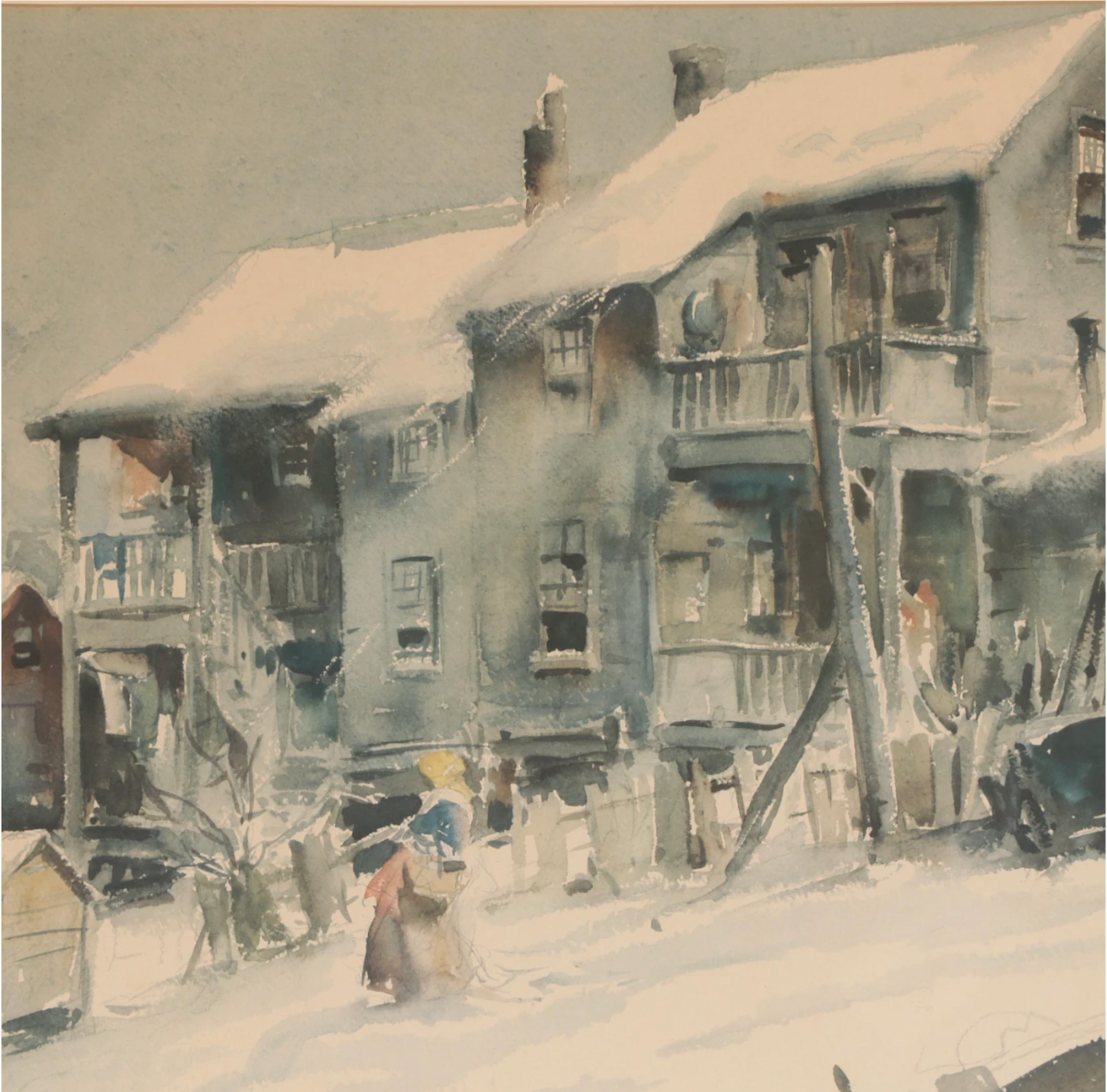 James Sessions - Offset Lithograph - "Snow Blizzard"