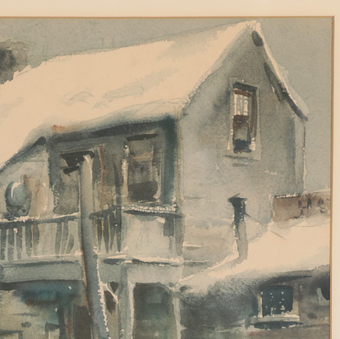 James Sessions - Offset Lithograph - "Snow Blizzard"