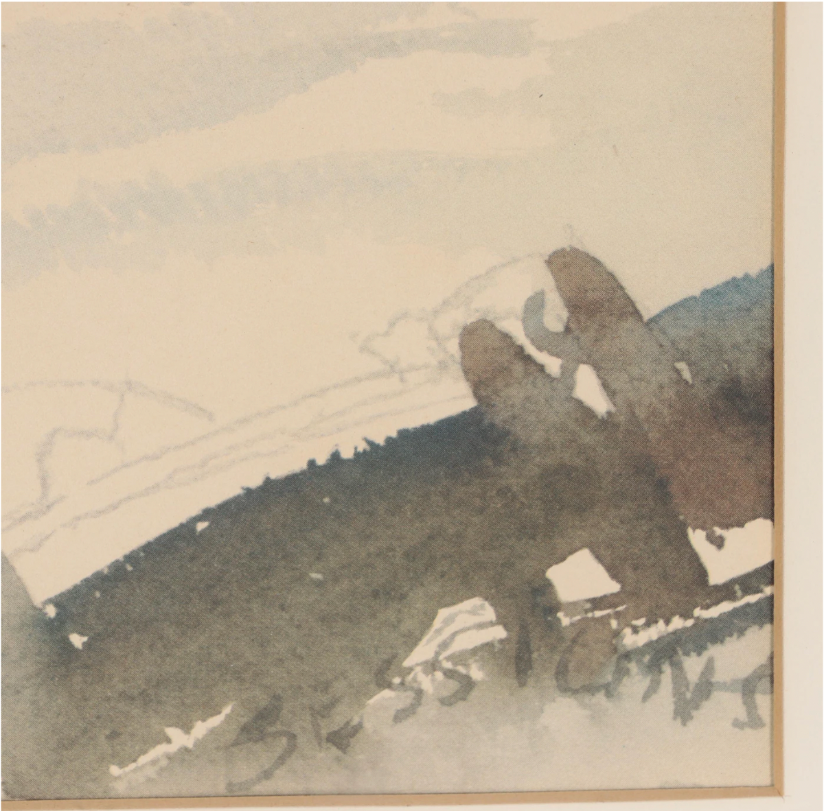 James Sessions - Offset Lithograph - "Snow Blizzard"