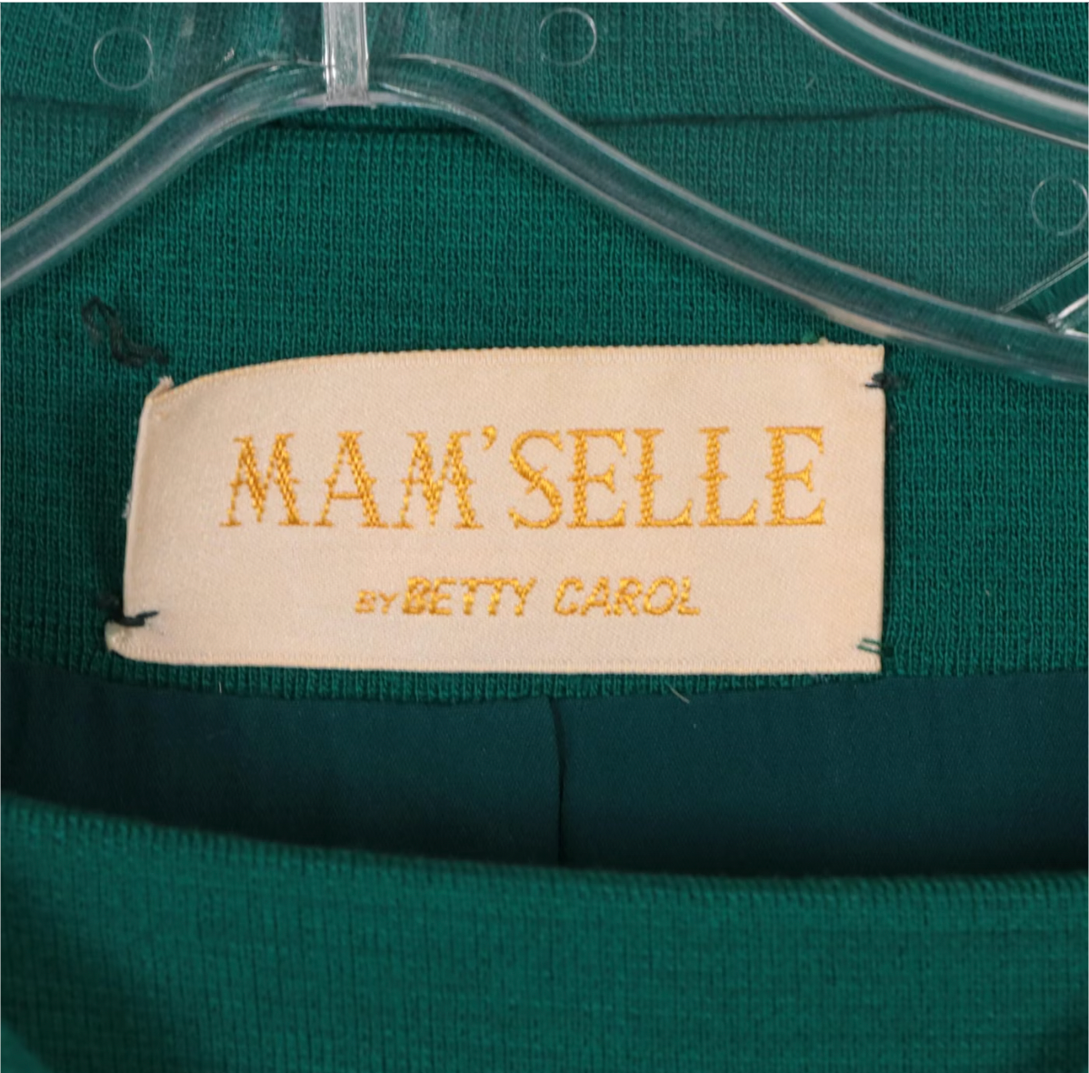Vintage Mam'Selle Dark Green Dress and Jacket Set