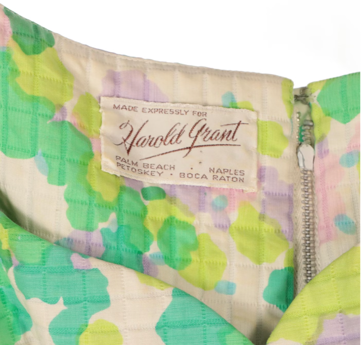 Harold Grant Green Quilt Maxi Dress - 1970s