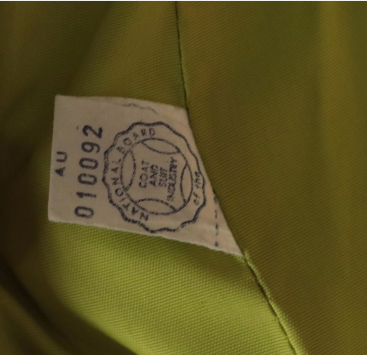 Vintage Jack Fiet Neon Green Coat