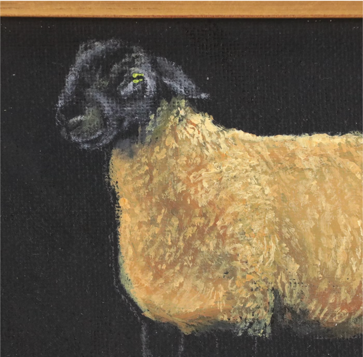 Siân Sloman Oil Painting of Sheep 1