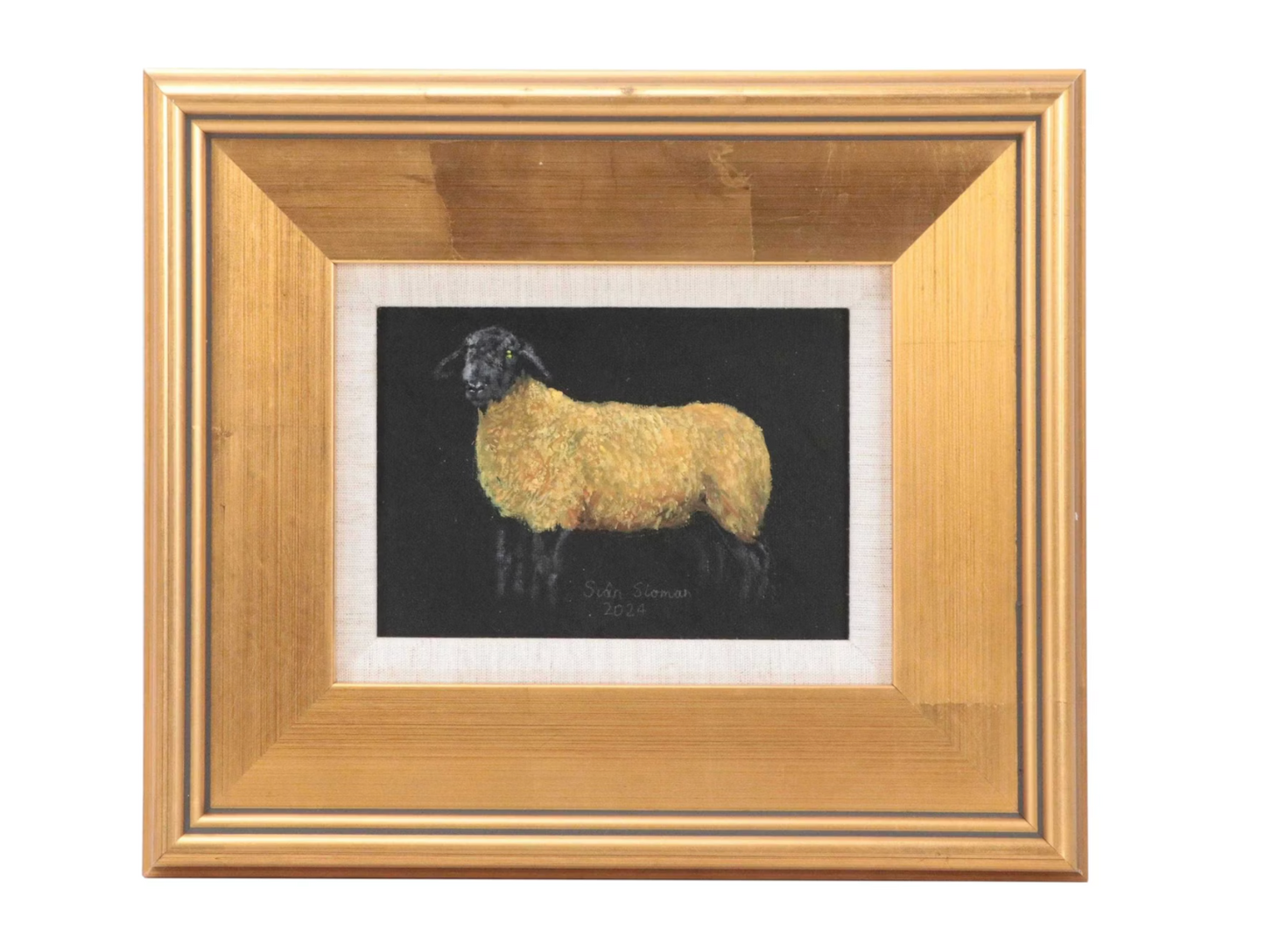 Siân Sloman Oil Painting of Sheep 3