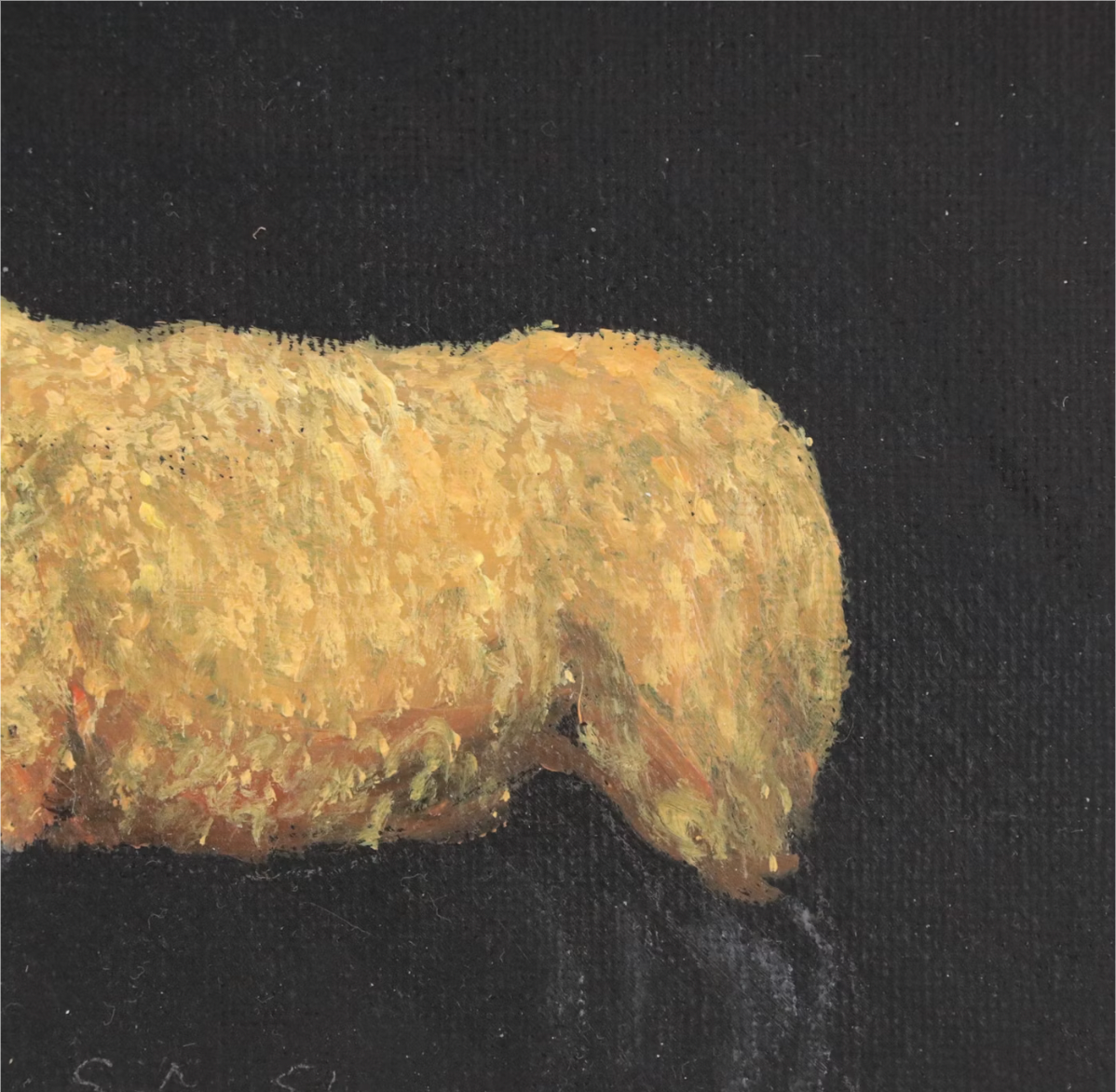 Siân Sloman Oil Painting of Sheep 3