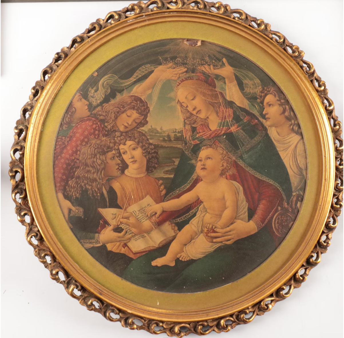 Vintage Madonna and Child Reproduction Print