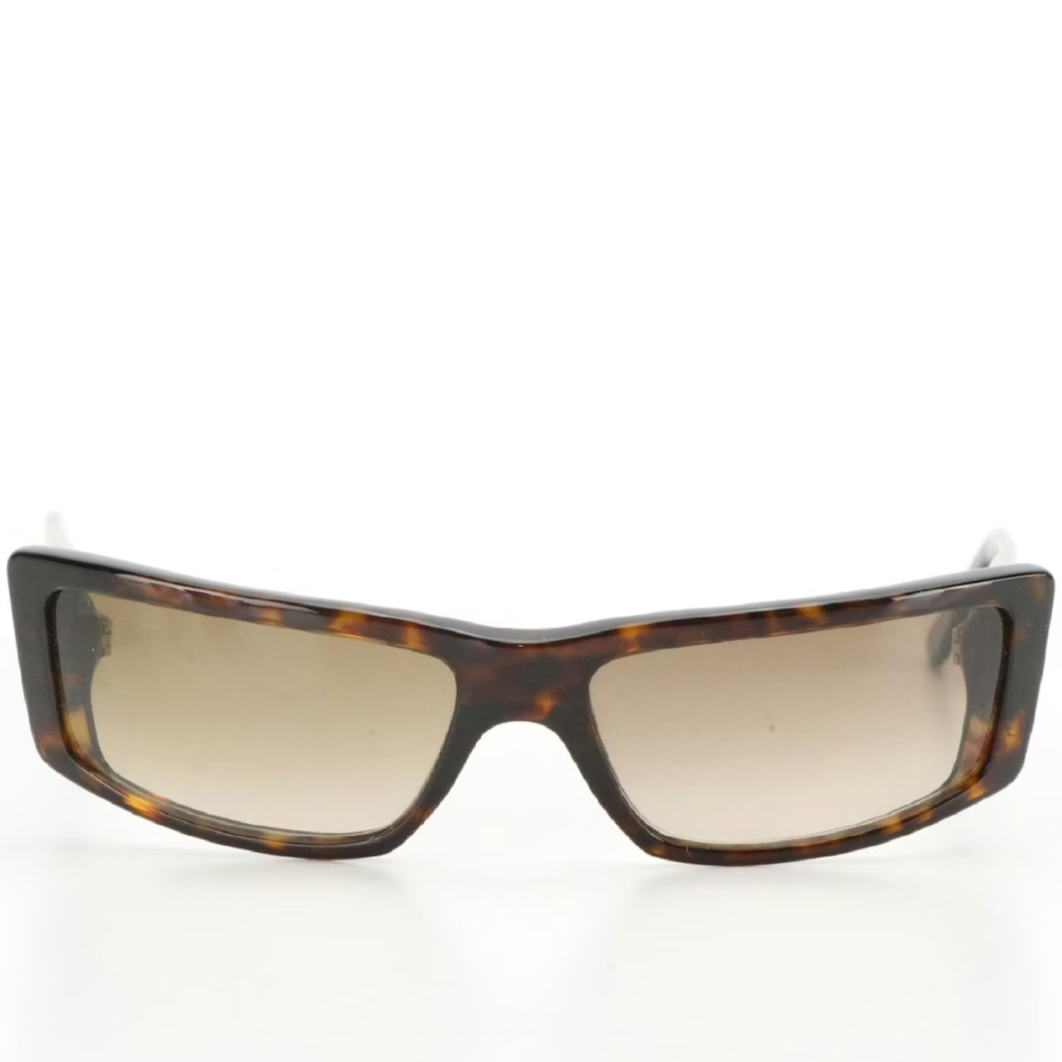 Salvatore Ferragamo Brown Marble Rectangle Sunglasses