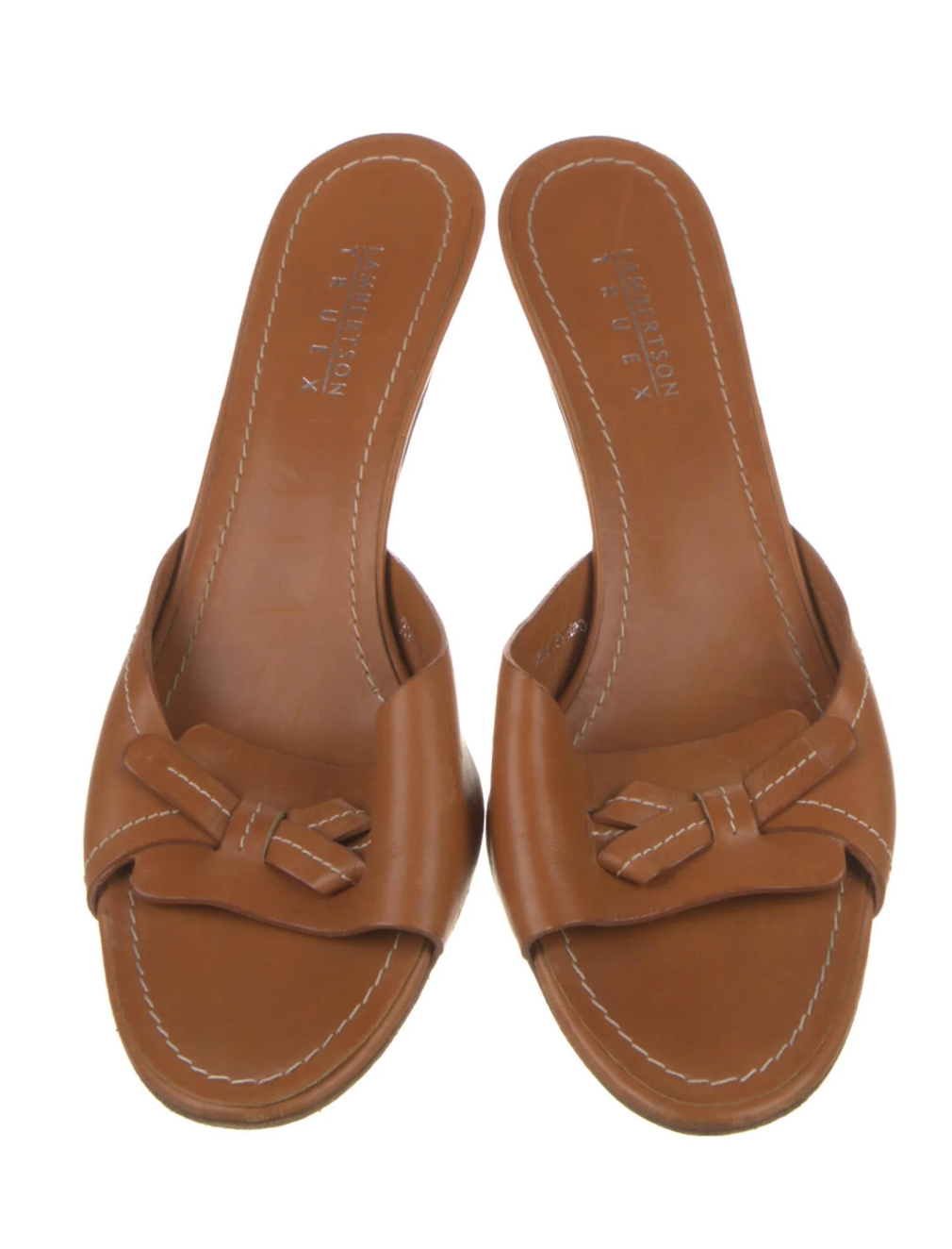 Lambertson Truex Brown Leather Heeled Sandals