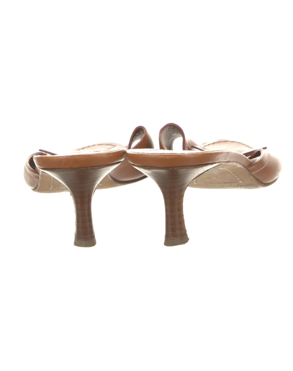 Lambertson Truex Brown Leather Heeled Sandals