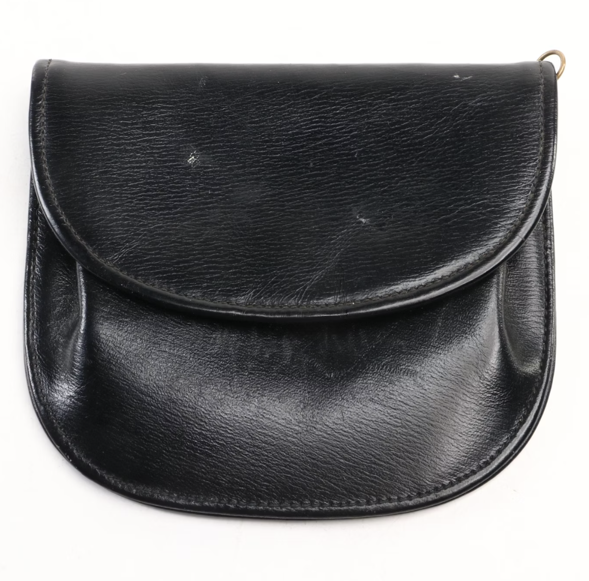 Black Leather Coin Purse