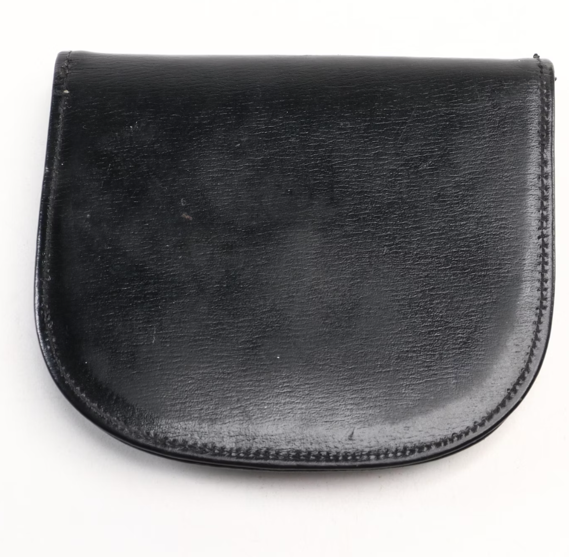 Black Leather Coin Purse