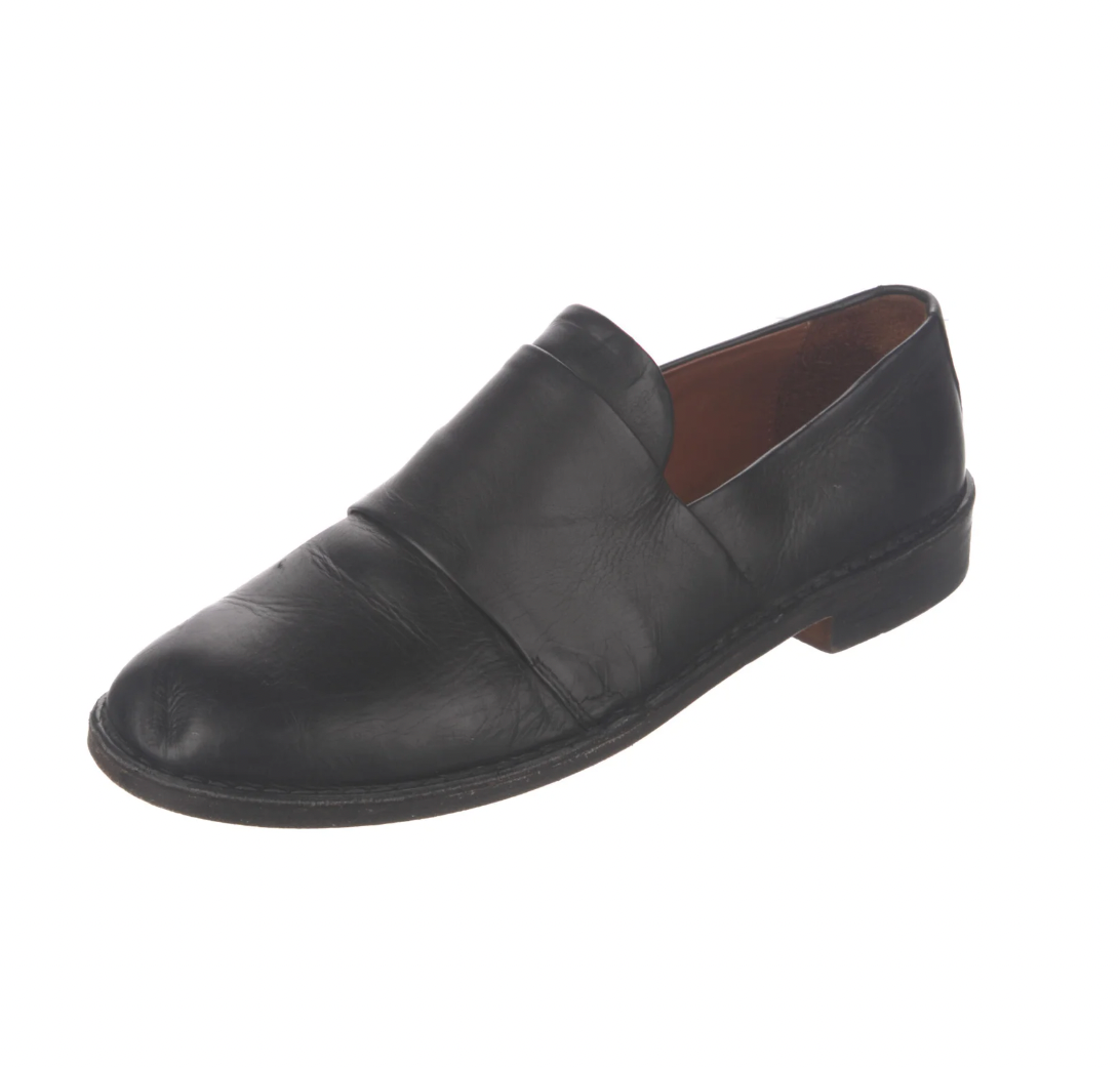 Vince Black Leather Loafers - 10