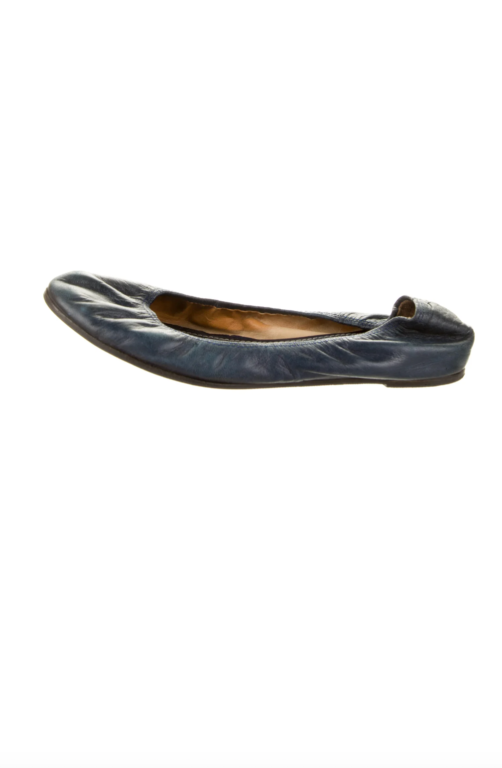 Lanvin Blue Leather Ballet Flats - 10