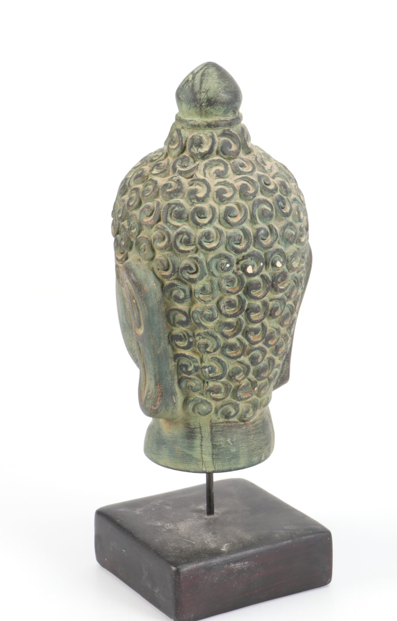 Ceramic Buddha Bust Sculpture