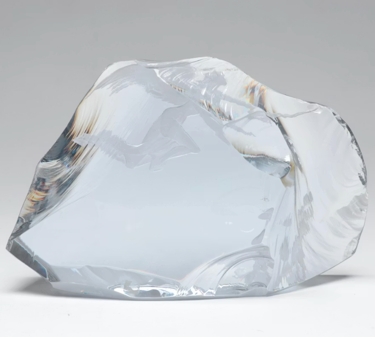 Jindřich Tockstein Engraved Crystal Block - Adam & Eve