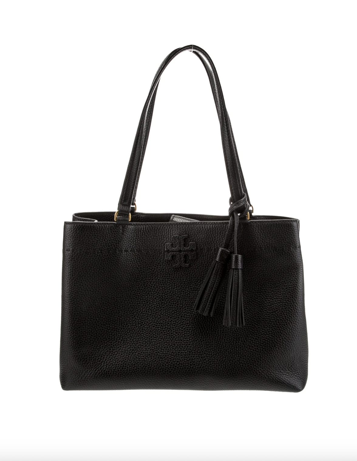 Tori Burch Black Leather Bag with Tassle