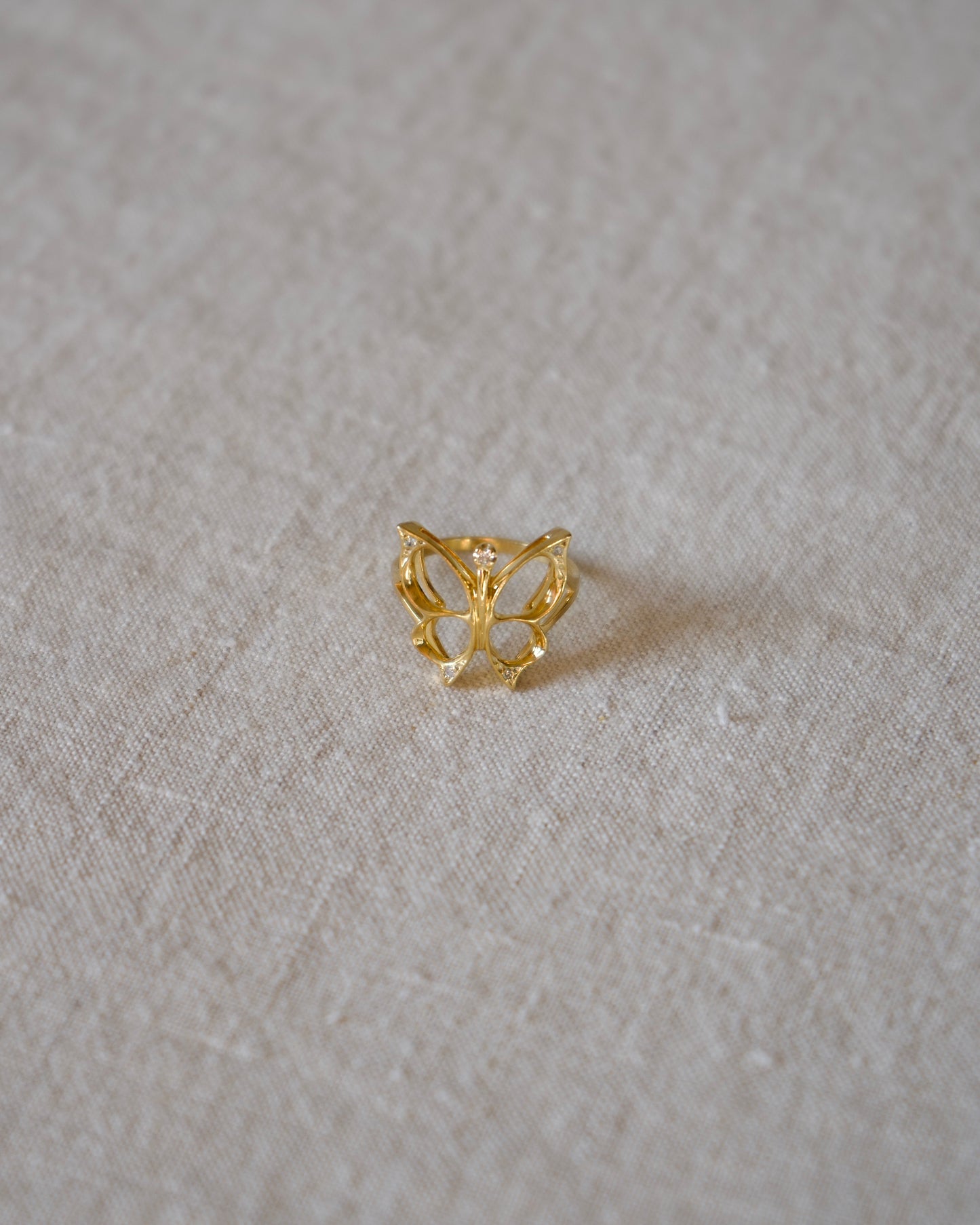 Butterfly Diamond Ring