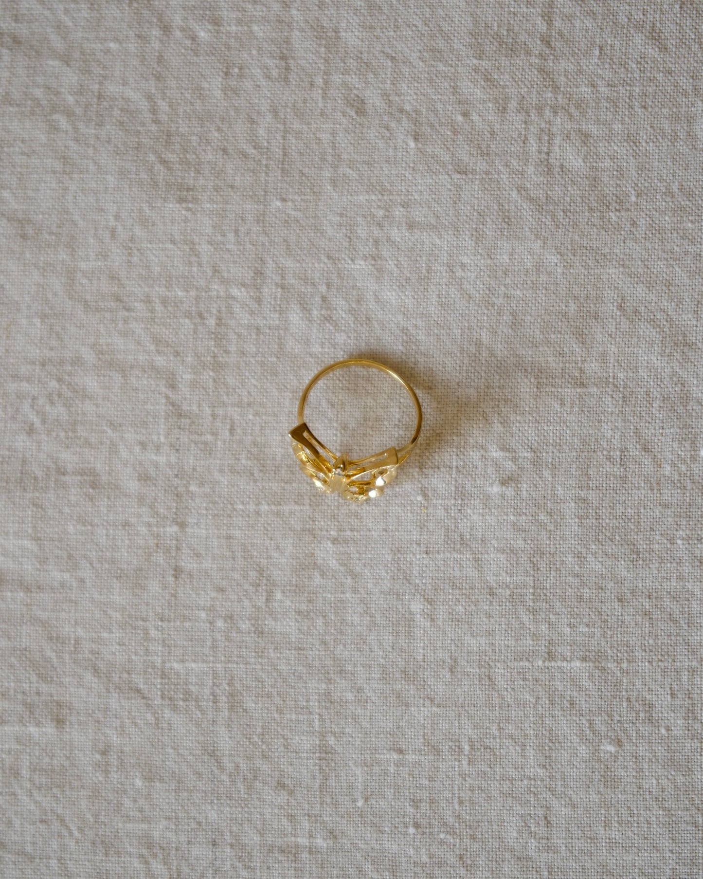Butterfly Diamond Ring