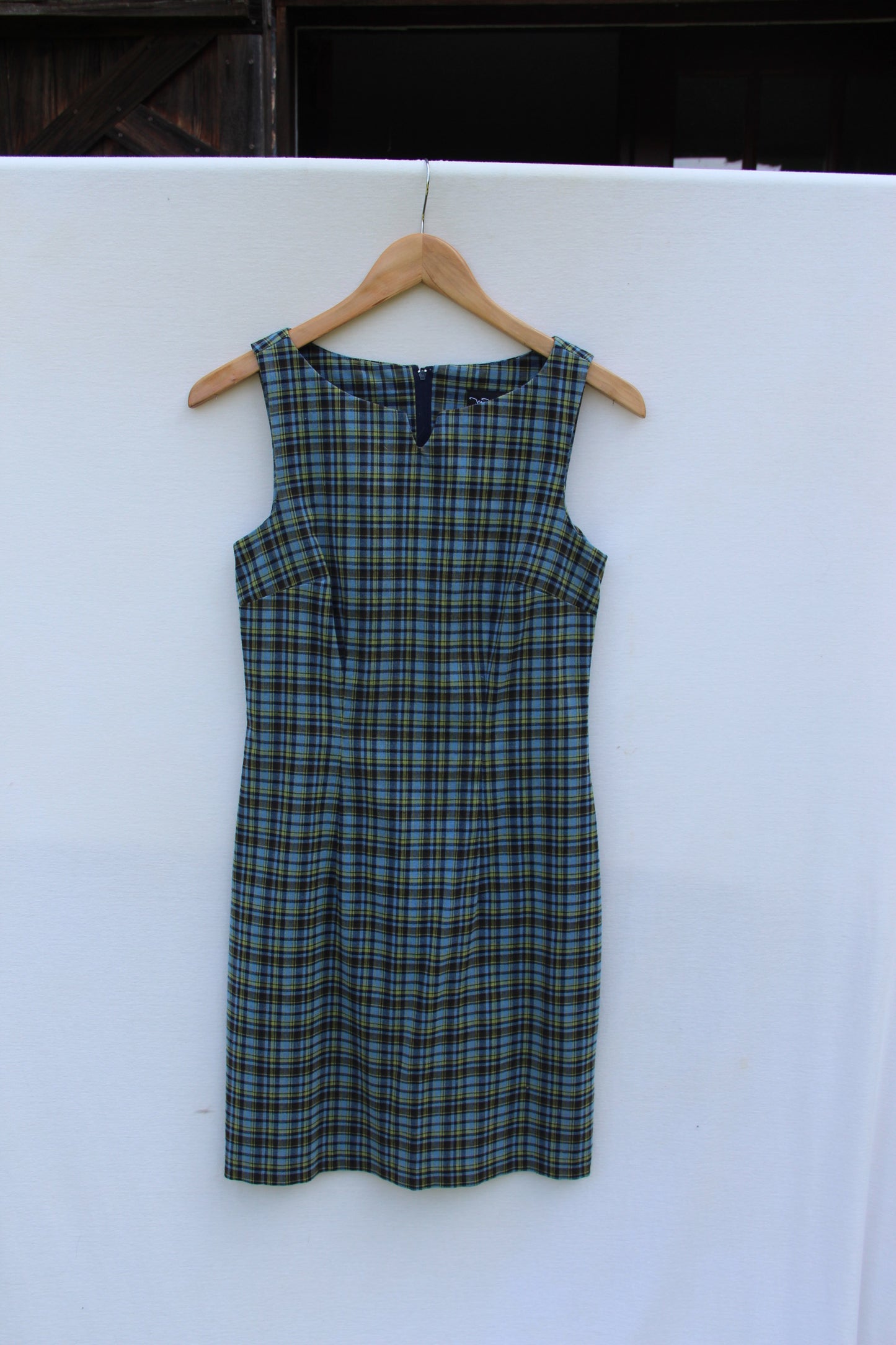 My Michelle Green Plaid Dress