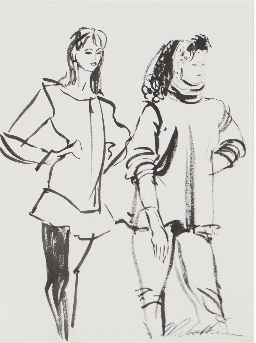 Margaret Voelker-Ferrier Ink Fashion Illustrations