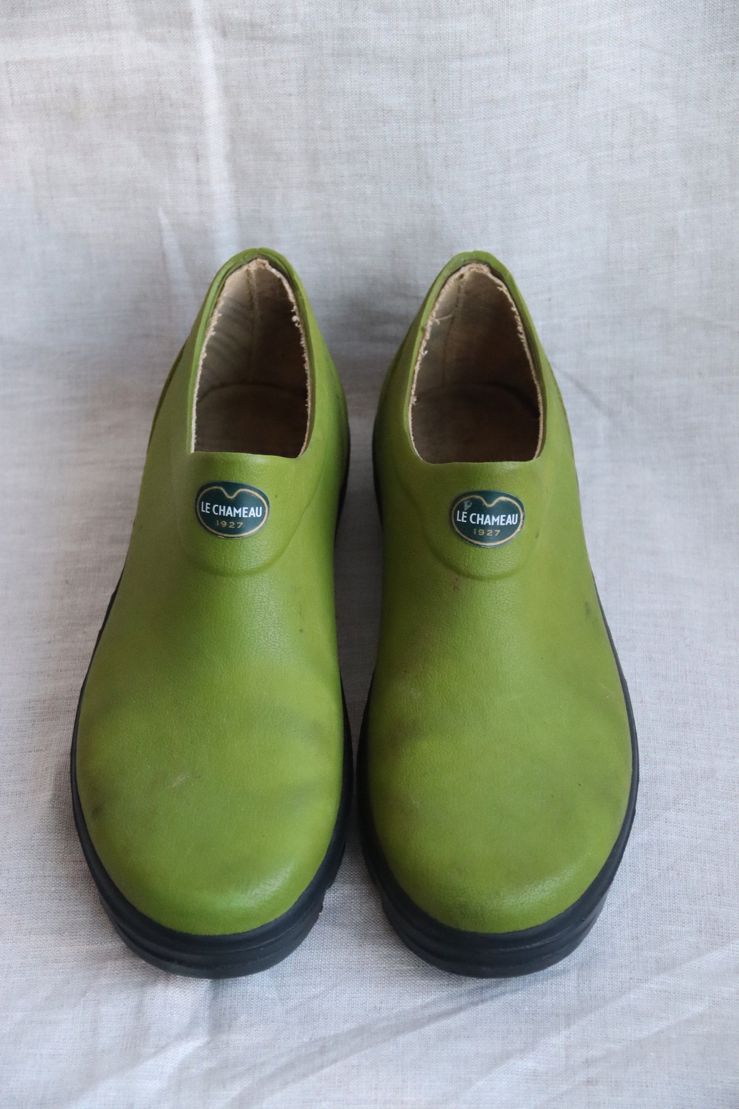 Le Chameu Green Rain Shoes