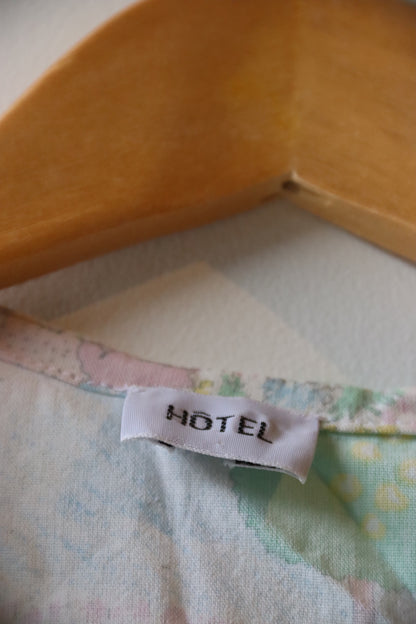 Vintage Hotel Print Top