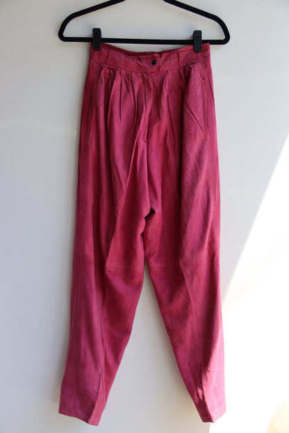 Loewe Pink Leather Pants - as is