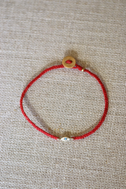 Scosha Scarlet Tiny Evil Eye Bracelet