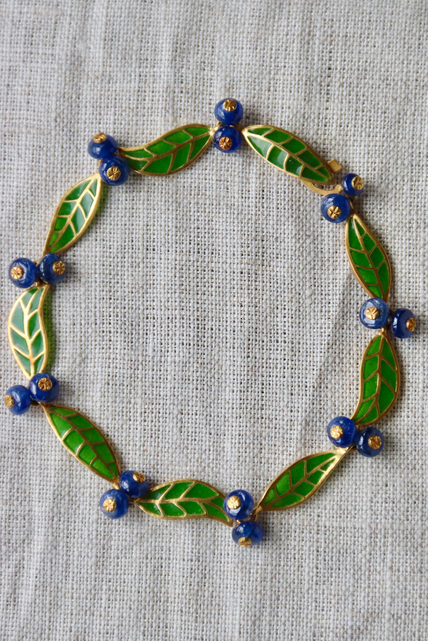 T.W. McClelland Sapphire Blueberry Bracelet - 18K Gold