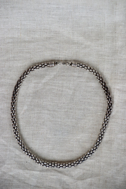 Sterling Silver popcorn chain sterling necklace