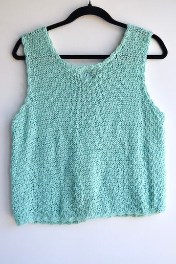 Vintage Rico Turquoise Knit Top