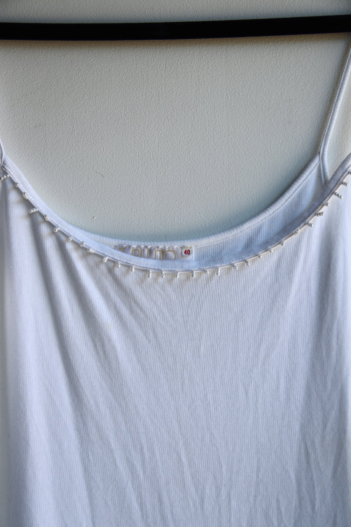 Pluto White Maxi Dress with Beaded Details