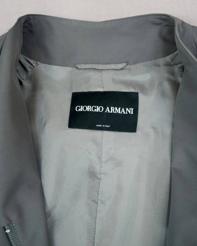 Giorgio Armani Grey Trench Coat