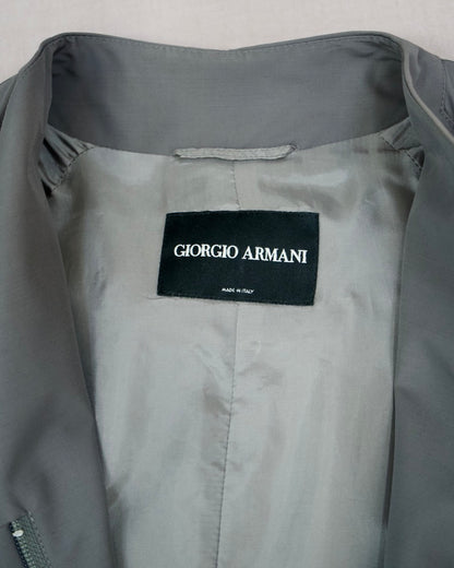 Giorgio Armani Grey Trench Coat