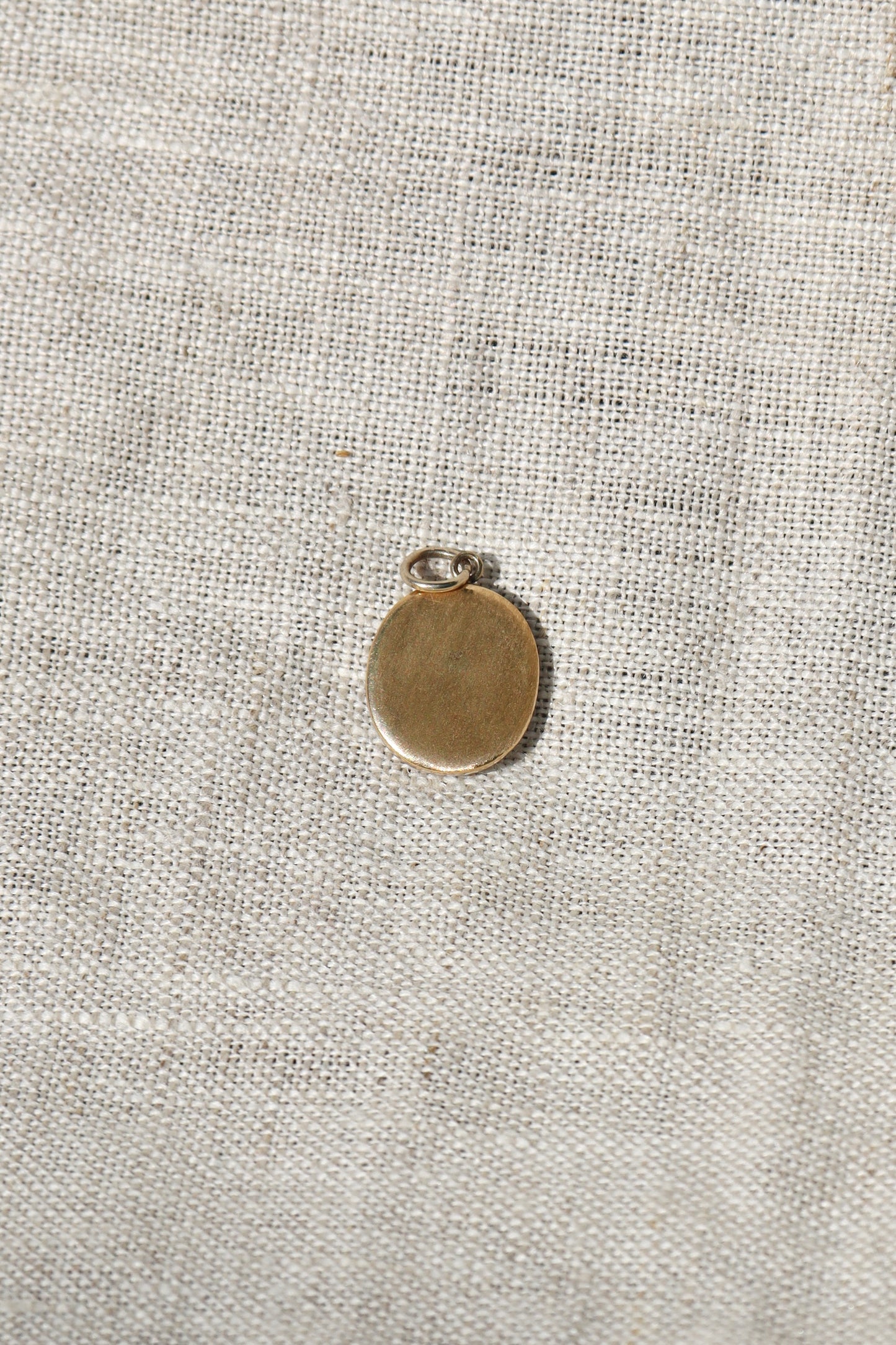 Antique Mother of Pearl and Seed Pearl Pendant - 14k yellow gold