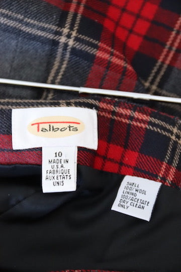 Talbot's Plaid Skirt