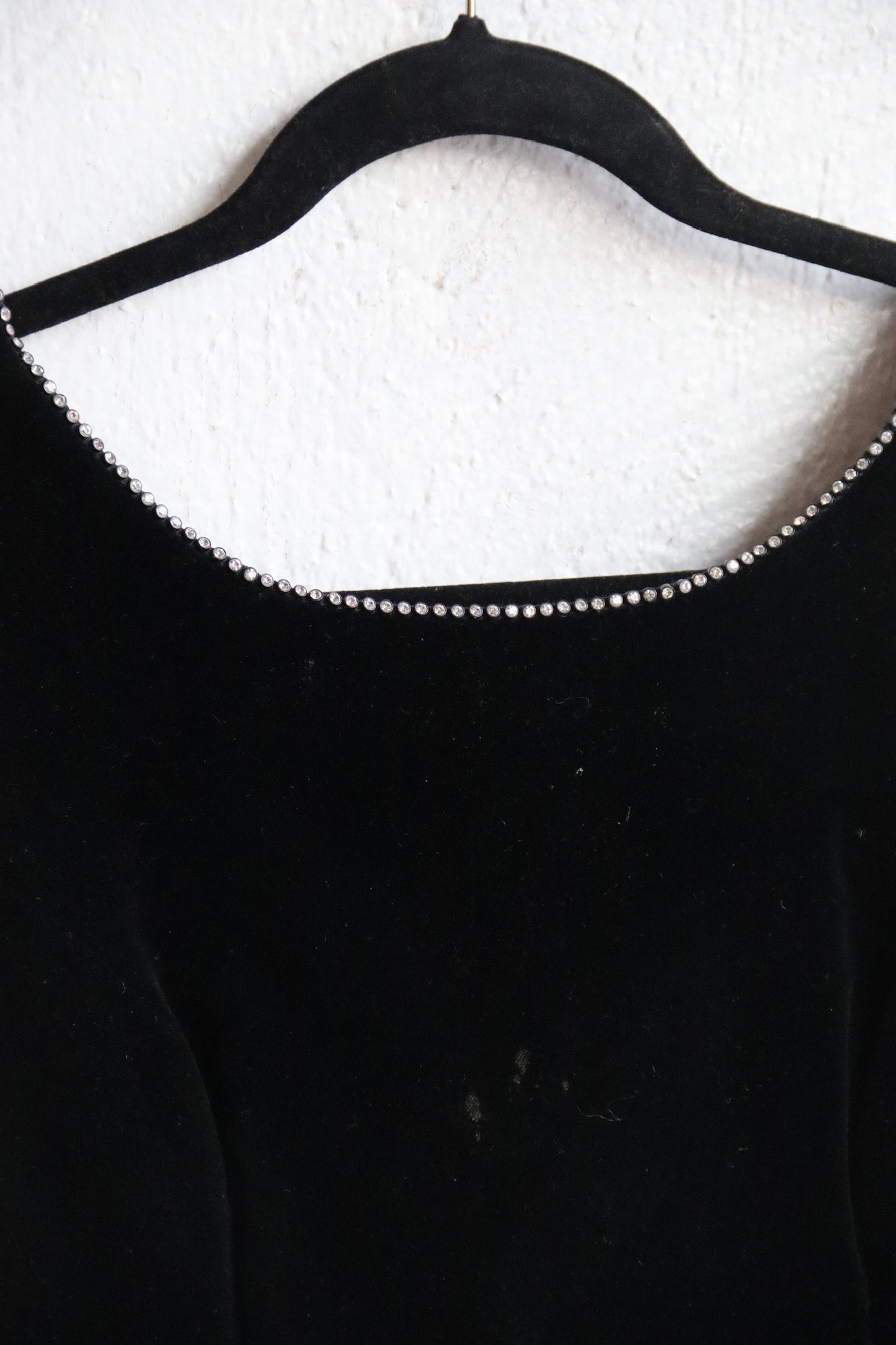 Ann Tobias Black Rhinestone Dress