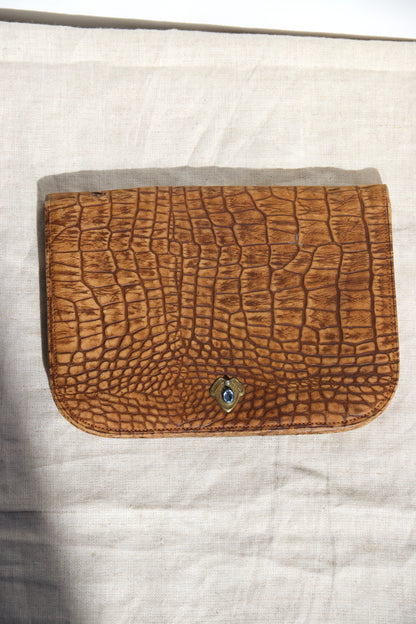 Antique Leather Clutch