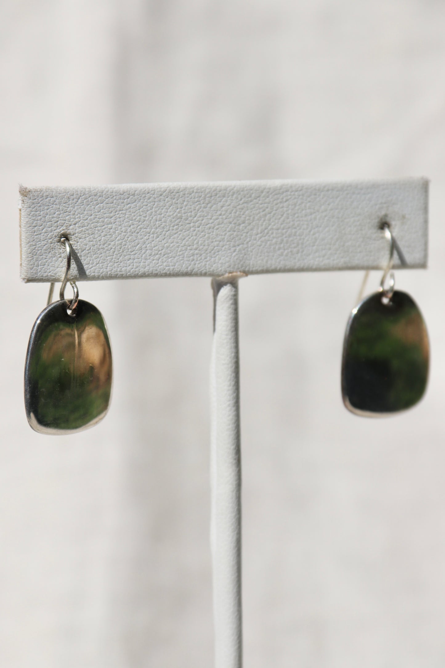 Sterling Silver Tag Earrings
