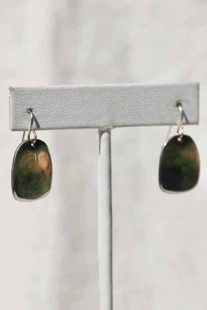 Sterling Silver Tag Earrings