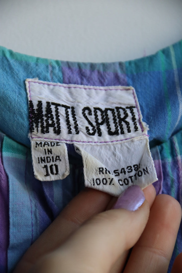 Vintage Matti Sport Checkered Dress