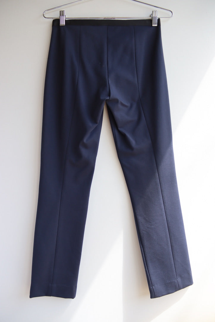 Elie Tahari Navy Blue Stretch Pants