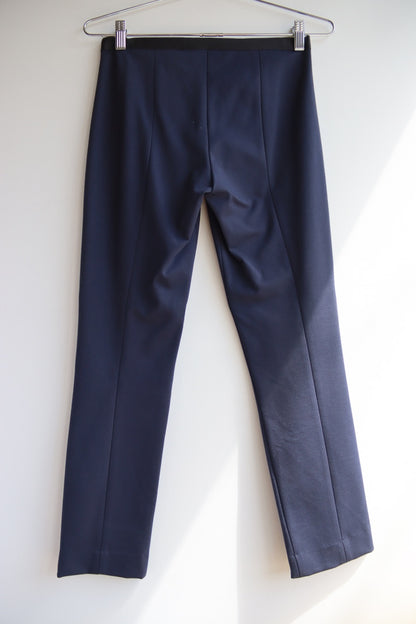 Elie Tahari Navy Blue Stretch Pants
