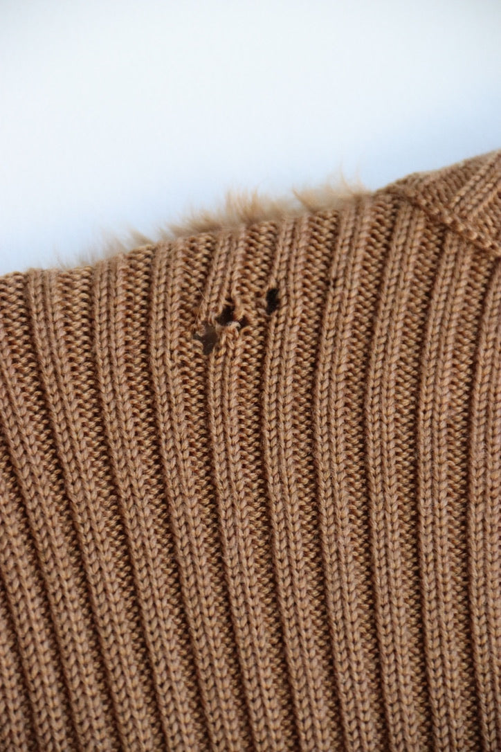 BCBG Goat Hair Zip Sweater - as is
