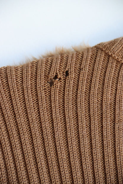 BCBG Goat Hair Zip Sweater - as is